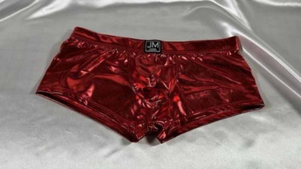 JOCKMAIL MENS BOXER BREIFS METALLIC SEXY RED SIZS XL NEW WITHOUT TAGS